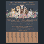 Navy Brown Breeds Dog Walker Budget Tickets Flyer<br><div class="desc">Navy Brown Breeds Dog Walker Budget Tickets</div>
