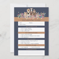 Navy Brown Pet Report Design