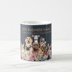 Navy Brown Pet Sitter Walker dogs Coffee Mug