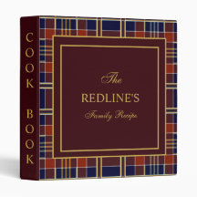Navy Buffalo Plaid Farmhouse  Family Recipe