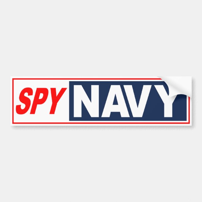 Navy Bumper Sticker (Front)