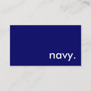 navy. business card