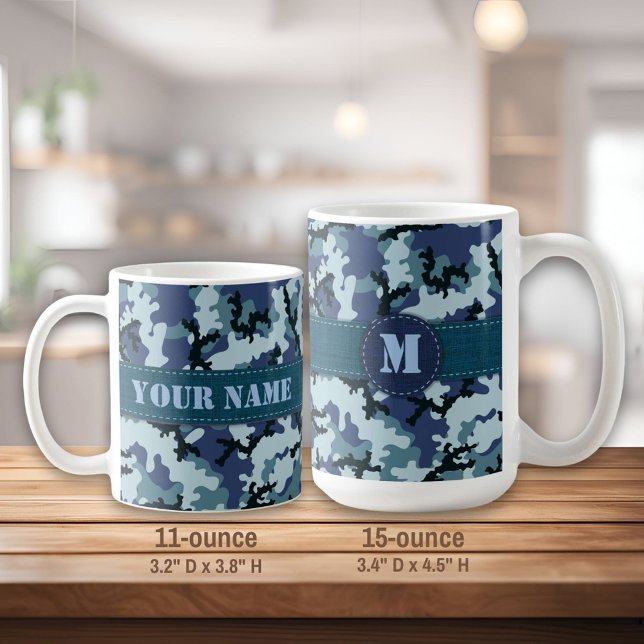 Navy camouflage coffee mug (Creator Uploaded)