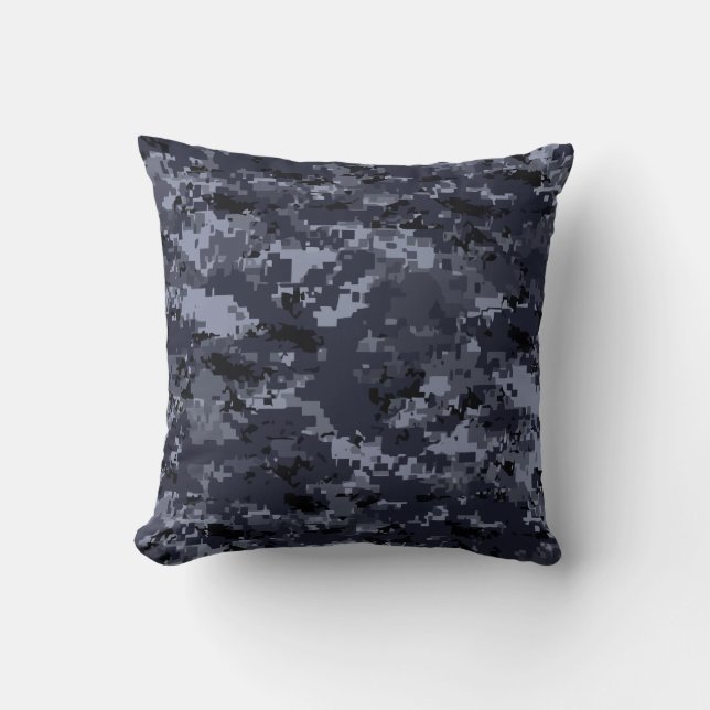 Navy Camouflage Cushion (Front)