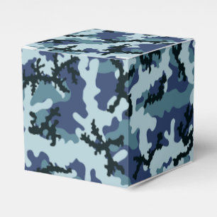Navy camouflage favour box