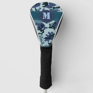 Navy camouflage golf head cover