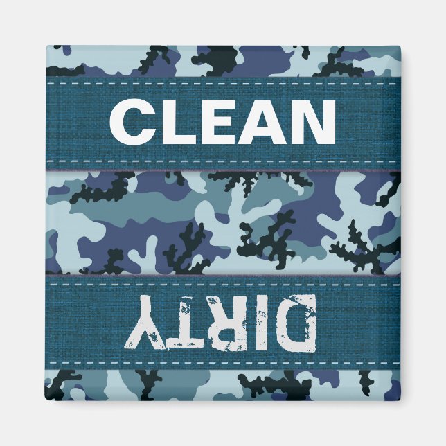 Navy camouflage magnet (Front)