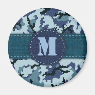 Navy camouflage magnet