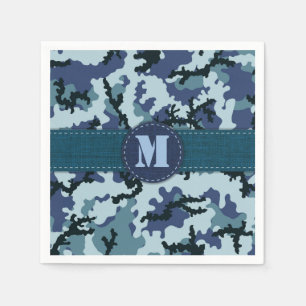 Navy camouflage napkin