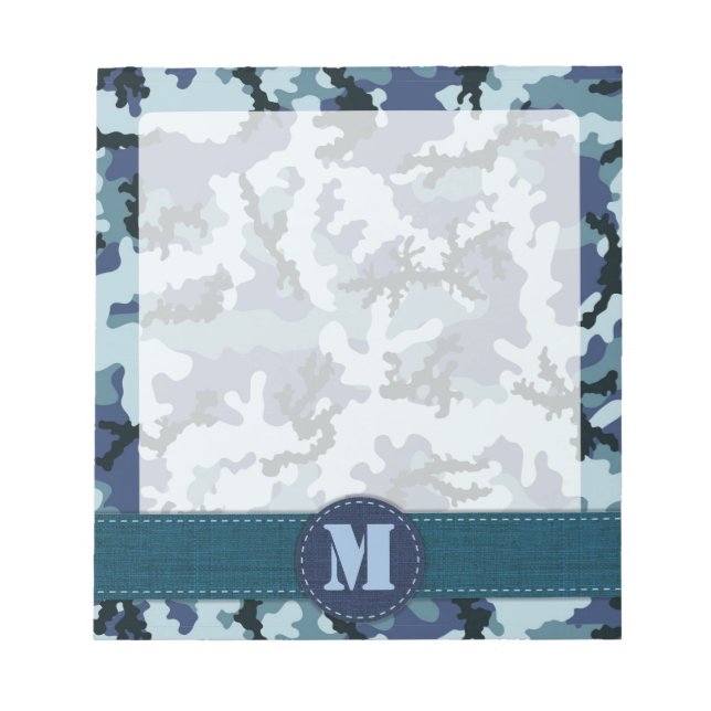 Navy camouflage notepad (Front)
