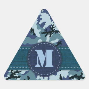Navy camouflage triangle sticker