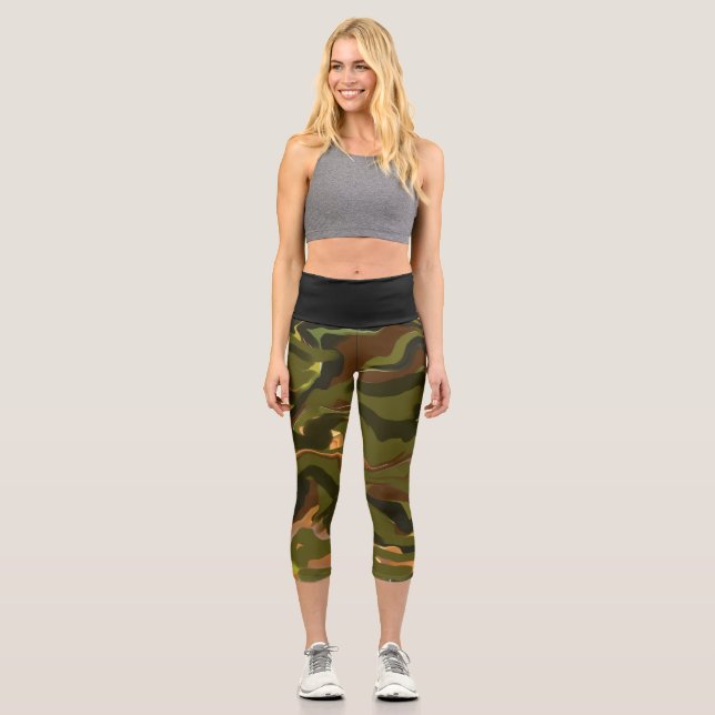 Navy Capri Leggings (Front)