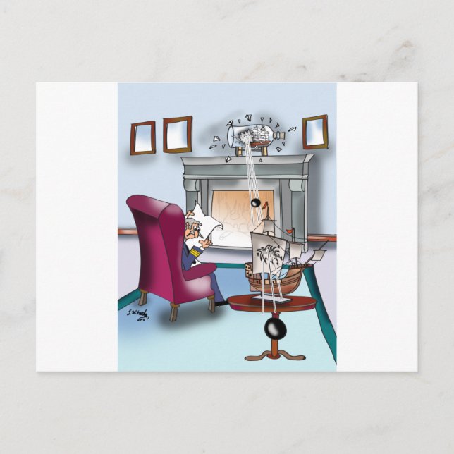 Navy Cartoon 9384 Postcard (Front)