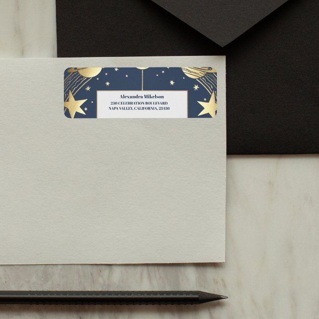 Navy Celestial Crescent Moon Bridal Shower (Creator Uploaded)