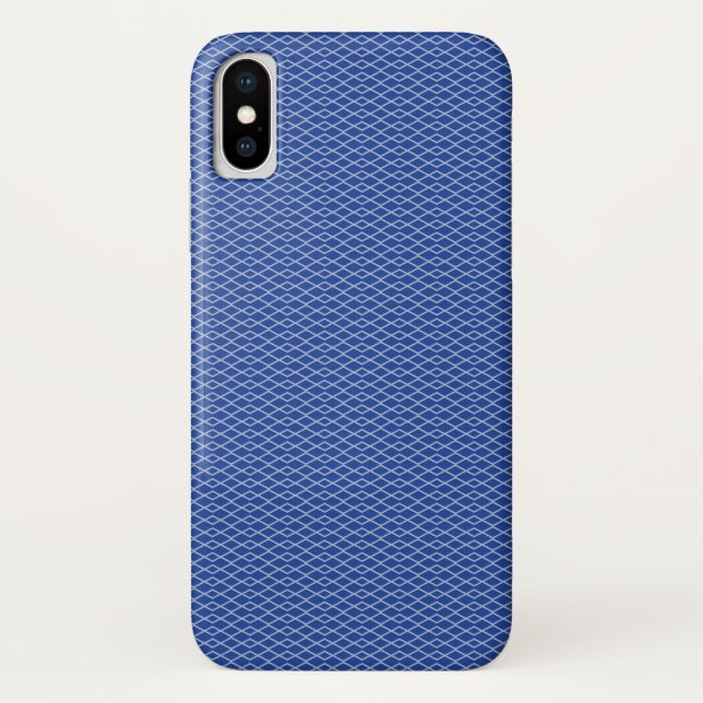 Navy Chevron Pattern Case-Mate iPhone Case (Back)