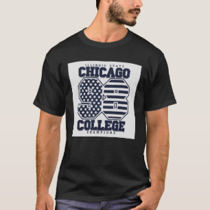 Navy Chicago Stars Stripes Tee