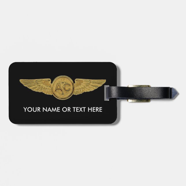 Navy Chief Petty Officer Air Crew Luggage Tag (Back Horizontal)