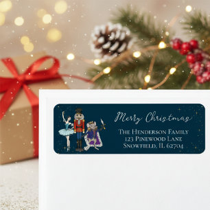 Navy Christmas Nutcracker Ballet Return Address