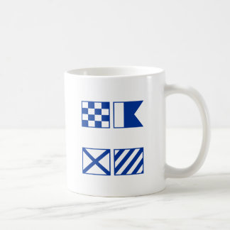 navy coffee mug