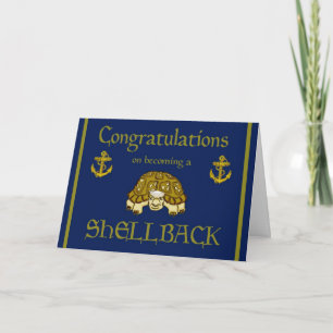 Navy Congratulations Shellback Card