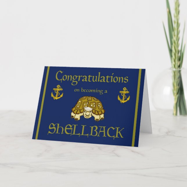 Navy Congratulations Shellback Card (Front)
