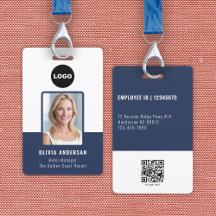 Navy Corporate Staff Photo ID QR Code Logo