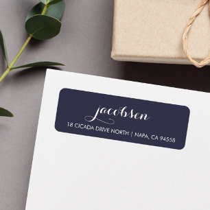 Navy & Cream Elegant Calligraphy