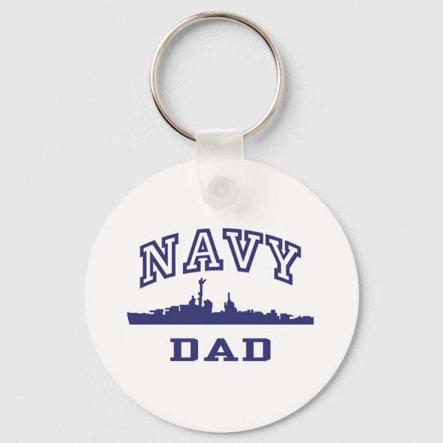Navy Dad Key Ring (Front)