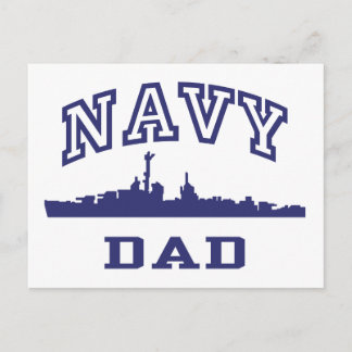 Navy Dad Postcard