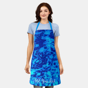 Navy Deep Customise Fresh Ocean Water Apron