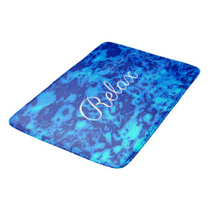 Navy Deep Customise Fresh Ocean Water Bath Mat
