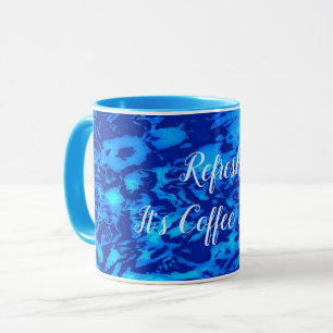 Navy Deep Customise Fresh Ocean Water Mug