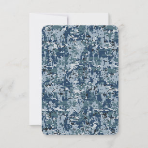 Navy  Digital Camo Camouflage Decor