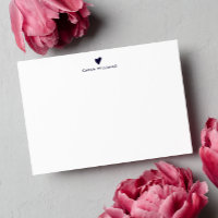 NAVY Doodle Heart Formal Classic Family 