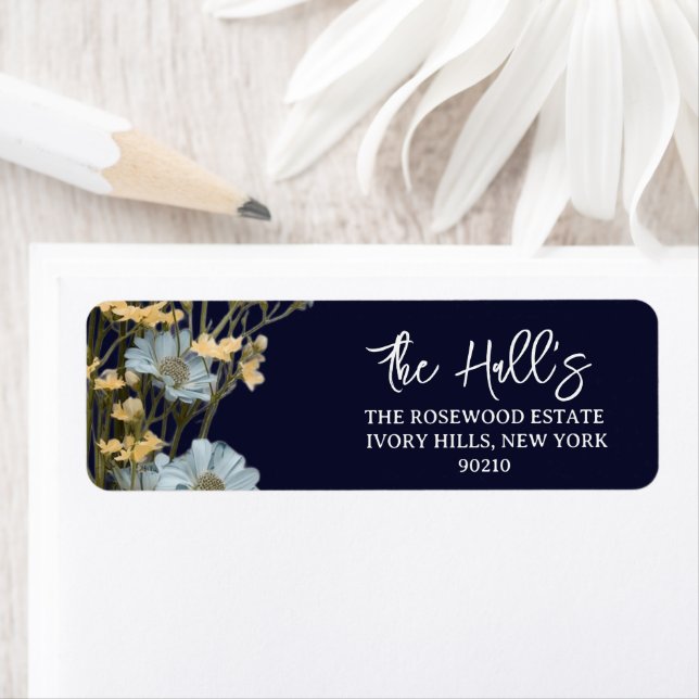 Navy Elegant Floral Wedding  (Insitu)
