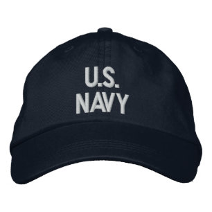 NAVY EMBROIDERED HAT