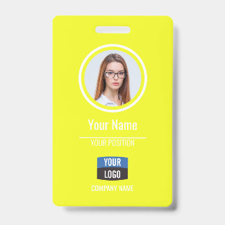 Navy - Employee Photo ID Company Security Badge
