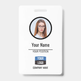 Navy - Employee Photo ID Company Security Badge