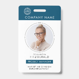 Navy Employee Photo ID Company Security Badge
