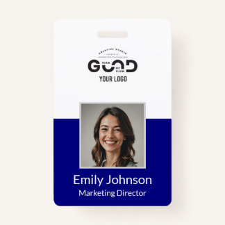 Navy | Employee Photo ID Company Security Badge ID Badge