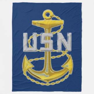 NAVY FLEECE BLANKET