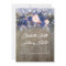 Navy Floral Rustic String Lights Wedding