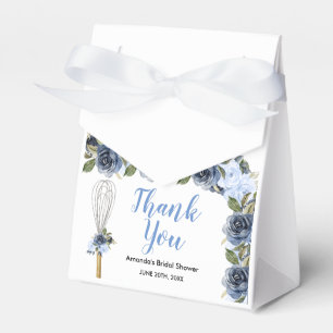Navy Floral Soon to be Whisked Away Bridal Shower Favour Box