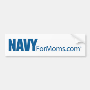 Navy for MOMs Bumper Sticker