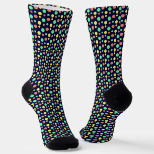 Navy Geometric Pattern Socks