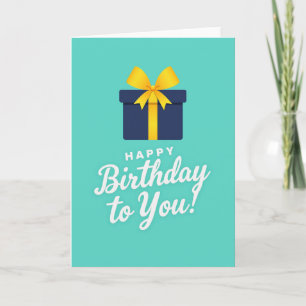 Navy Gift Birthday Card