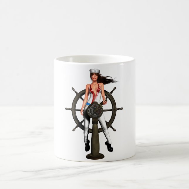 Navy Girl Coffee Mug (Center)