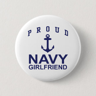 Navy Girlfriend 6 Cm Round Badge