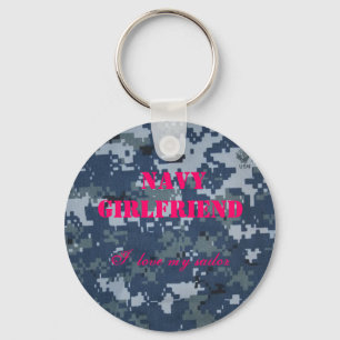 Navy Girlfriend, I  love my sailor Key Ring