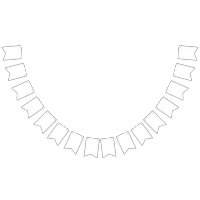 Navy & Gold Bunting | Party & Event Banner